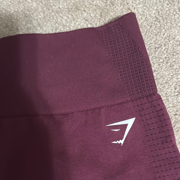 Gym Shark Maroon Leggings - Picture 2 of 3